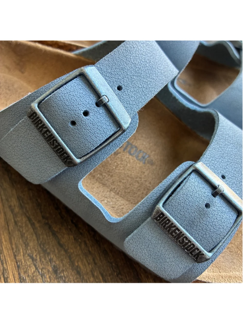 BIRKENSTOCK Arizona Blue 34 Adjustable Double Strap Slide Sandals US 3 - 3.5